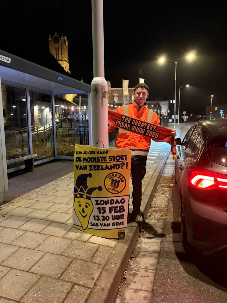 plaatsen van borden door de Sloebers - 2026